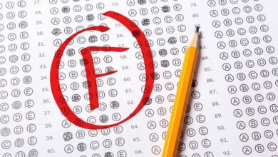 F grade in standardized school test