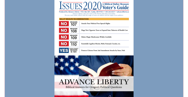 Advance Liberty Voter's Guide 2020 Cover image